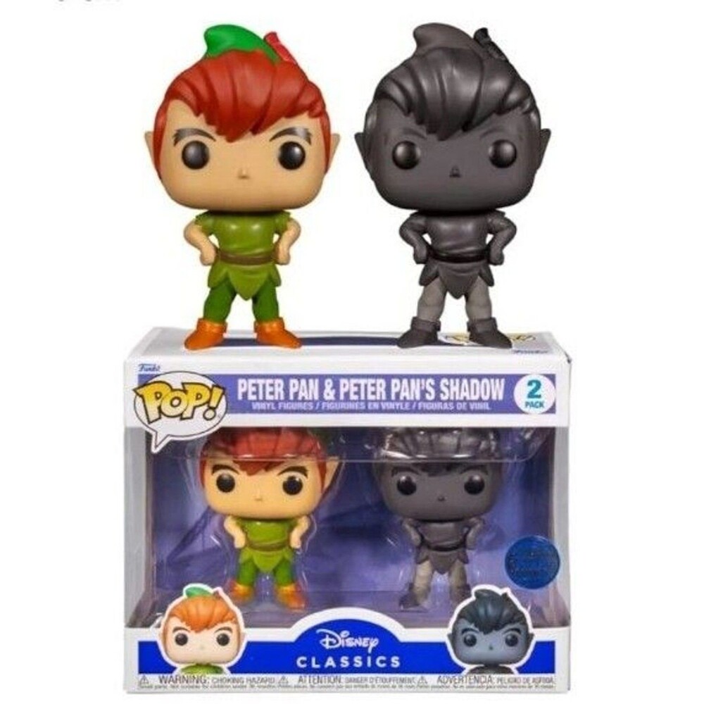 Funko POP 2 Pack Peter Pan & Peter Pan's Shadow Disney Hot Topic Exclusive